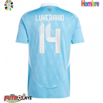 Camiseta Bélgica Dodi Lukebakio #14 Visitante Equipación Eurocopa 2024 manga corta